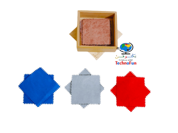 صندوق الملامس القماش في نهج منتسوري Montessori Fabric matching tool