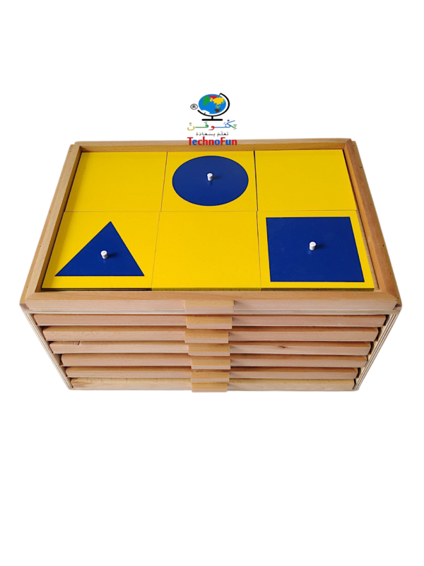كابينة الأشكال الهندسية 6 مم منتسوري Montessori geometric cabinet 6 mm thickness