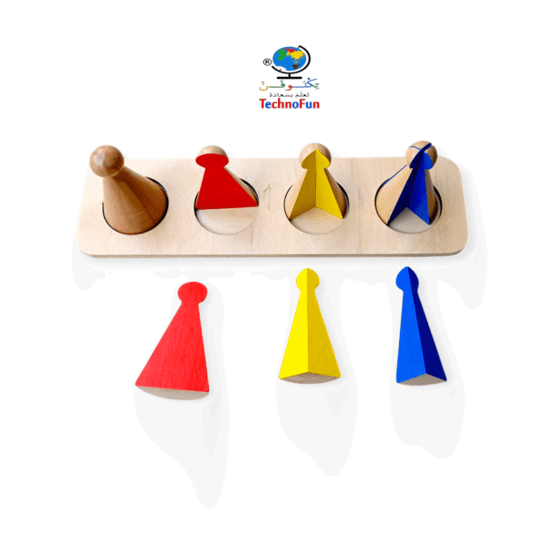 عرايس الكسور الخشب منتسوري Montessori fraction skittles