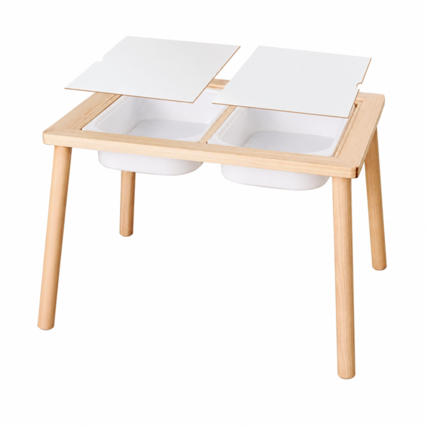 Montessori sensory wooden  table   طاولة اللعب الحسية خشب للاطفال منتسوري