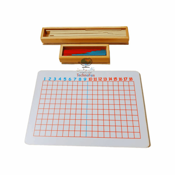 Montessori substraction stripe boardلوحة تعليم الطرح بطريقة منتسوري