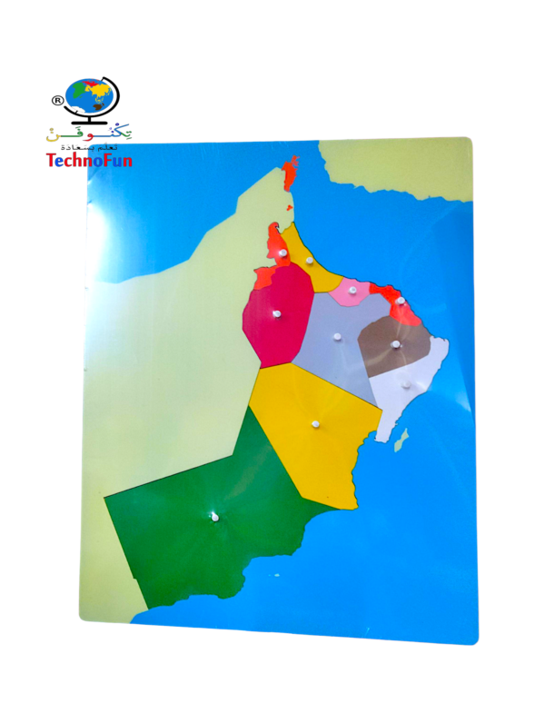 خريطة سلطنة عُمان بطريقة منتسوري | Montessori Oman Puzzle Map 🇴🇲
