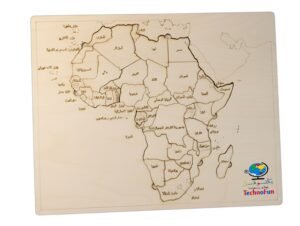 ‎خريطة أفريقيا بدون لون الاقتصادية | Montessori Africa economic Map Puzzle