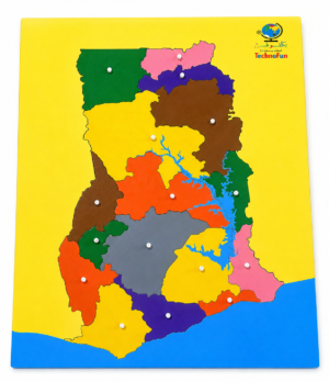 ‎خريطة دولة غانا بطريقة منتسوري | Montessori Ghana Map puzzle 🇬🇭
