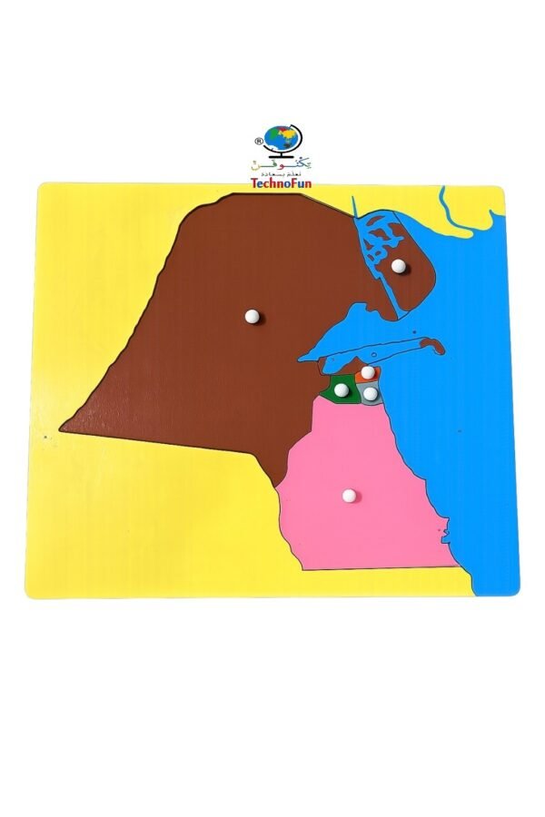 خريطة دولة الكويت بطريقة منتسوري | Montessori Kuwait Puzzle Map
